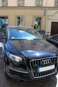 beautiful and luxury black auto of Audi