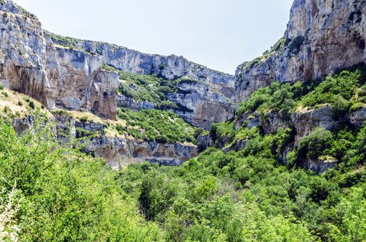 Picture at the canion close to Pamplona city in Spain. With beautiful colors and environment,