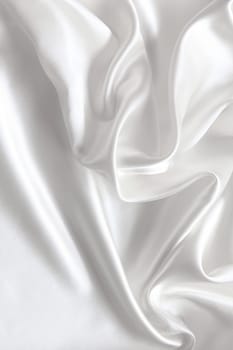 Smooth elegant white silk can use as wedding background 