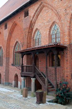 The Castle of the Teutonic Order in Malbork, Polish.