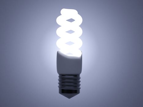 High resolution image. 3d rendered illustration. Light bulb symbol.