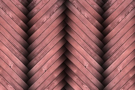 closeup of textured wood parquet reddish planks