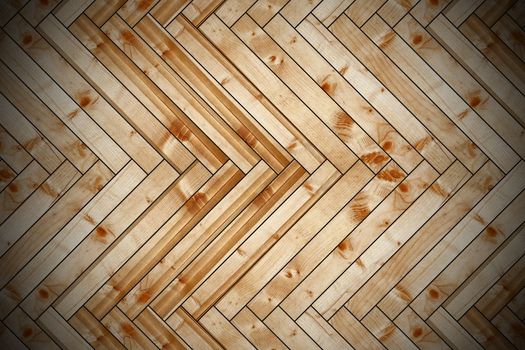 spruce parquet with vignette installed on the floor