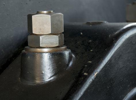 bolts and nuts in industrial plant