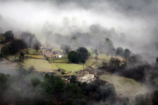 Cevennes mountain range in the south east of France in the department of Lozeres.