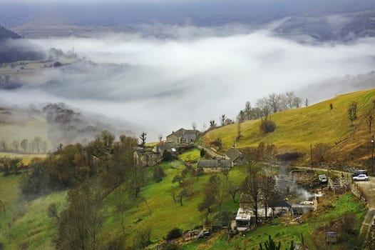 Cevennes mountain range in the south east of France in the department of Lozeres.