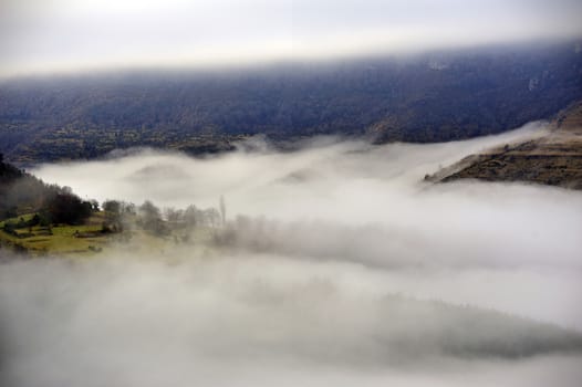 Cevennes mountain range in the south east of France in the department of Lozeres.