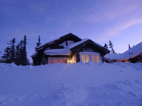 Winter cabin, Norway