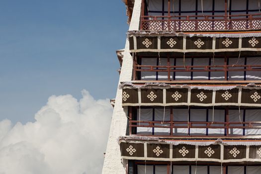 Beautiful art of Potala Palace, Tibet, lhasa , 16 April 2013