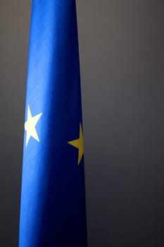 European flag floating during a European Conference