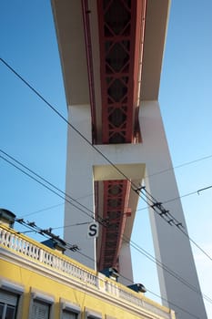 The April 25th Bridge in Lisbon, Portugal