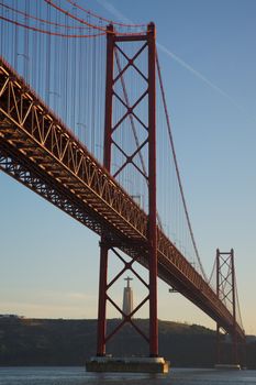 The April 25th Bridge in Lisbon, Portugal