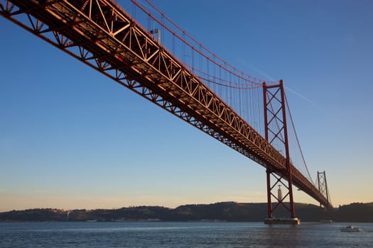 The April 25th Bridge in Lisbon, Portugal