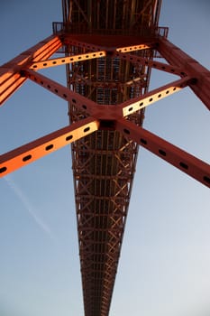 The April 25th Bridge in Lisbon, Portugal