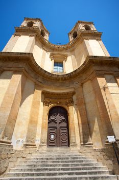 Baroque church San Francesco in Noto, Sicily