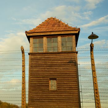 Mirador in Auschwitz Birkenau concentration camp