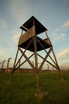 Mirador in Auschwitz Birkenau concentration camp