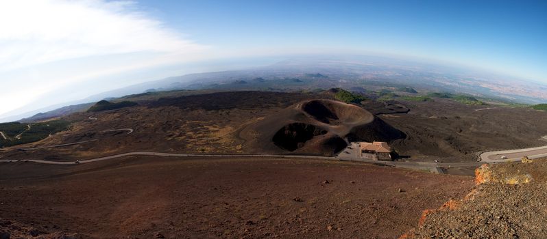 Old craters of previous Etna eruptions
