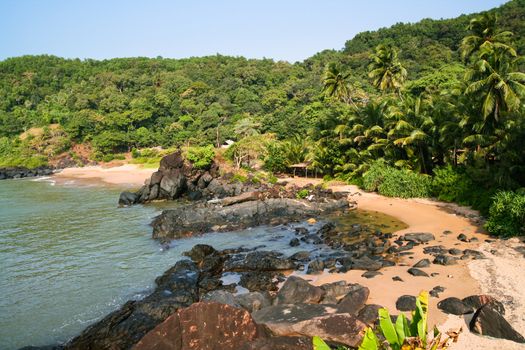 Unspoiled small paradise beach in india