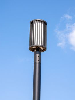Street Lamp on Blue Sky Background