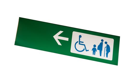 Disabled, Child, Pregnant,  Grandsire the special only sign