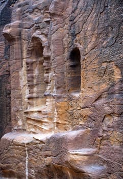 unique ancient city of Petra in Jordan