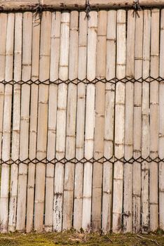 Bamboo walls is the thai style house wall