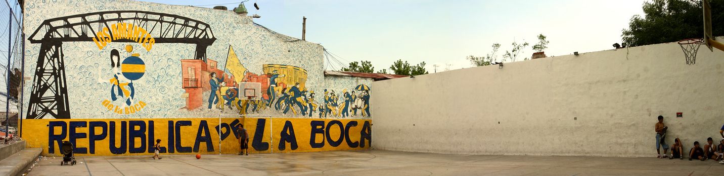 La boca in Buenos Aires - the first italian area of  buenos aires