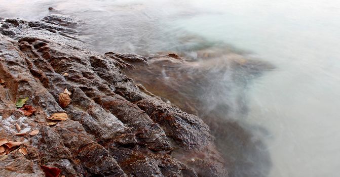 Rocky Shore Samet island , Rayong Thailand
