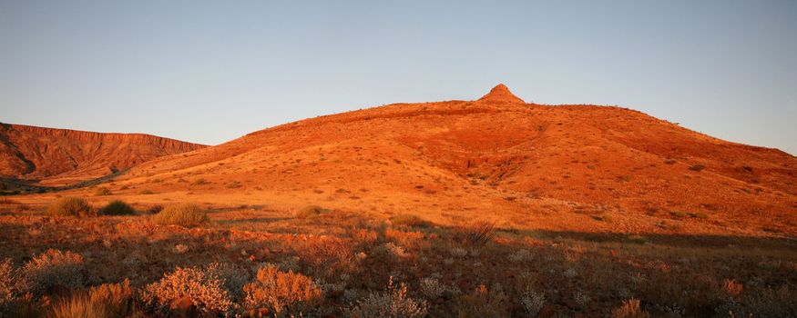 Desert view of the Brandberg National Park, Namibia.