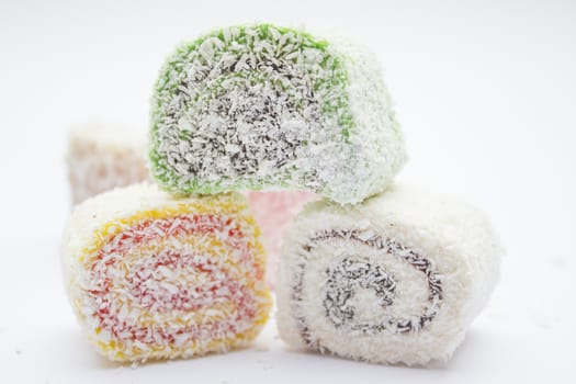 Sweet Turkish delight traditional dessert.