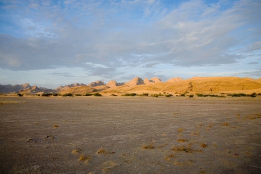 Bleak but imposing landscape of the Skeleton Coast, Namibia