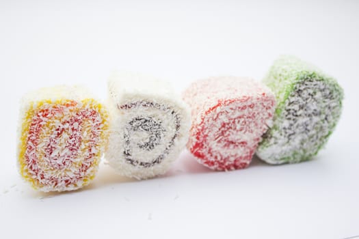 Sweet Turkish delight traditional dessert.