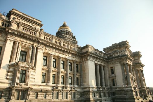 The Court of Laws (Justitiepaleis van Brussel,  Palais de Justice de Bruxelles) located in Brussels.