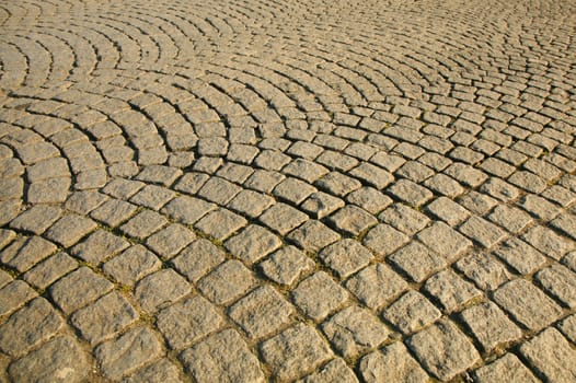 Brussels has a lot of cobbled streets and this is one of them near the centre