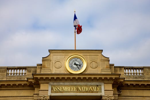Detail of the National Assembly Monument in Paris