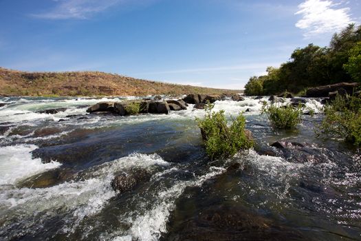 Panorama of the Gouina Falls on the river near Kayes in Senegal, 2011