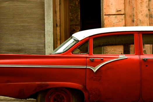 Old car in La Havana, Cuba.