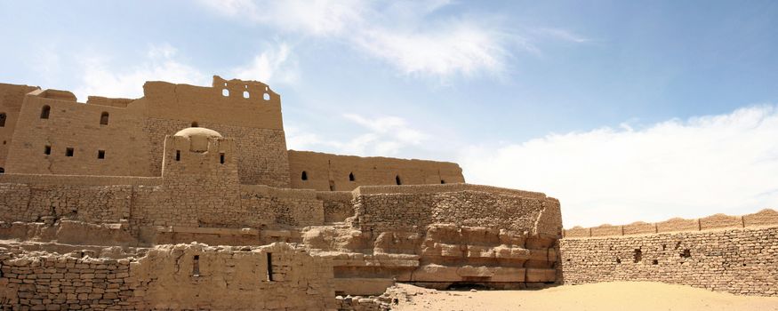 Old fortress close to Aswan in Egypt.