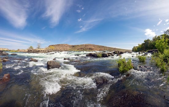 Panorama of the Gouina Falls on the river near Kayes in Senegal, 2011