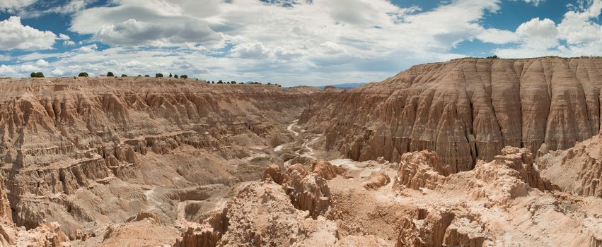 View of Cathedral Gorge State Park in Eastern Nevada