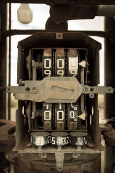 Retro Gas Pump, outdoor old petrol station in Utah, US