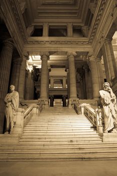 Palais de Justice, national courtroom in Brussels, Belgium.