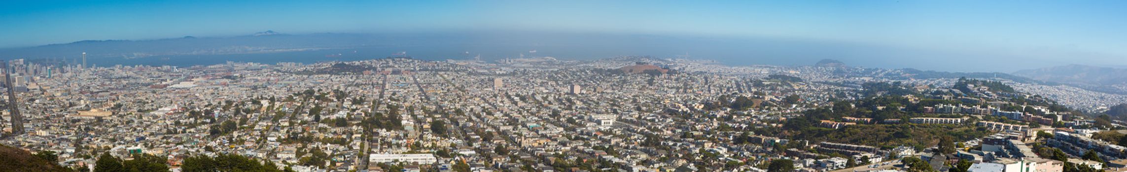 San Francisco, panoramic view of the entire city