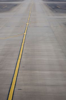 Detail of an airstrip at the airport of Shanghai in China