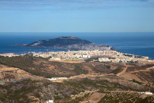 View of the Mediteranean sea from Ceuta.