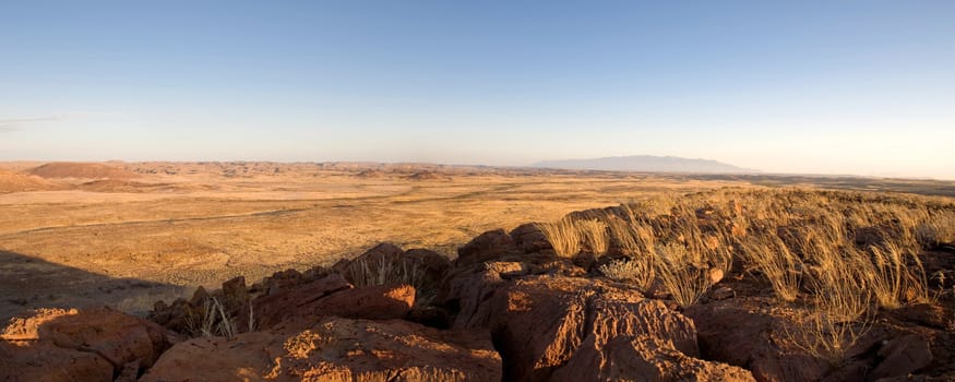 Desert view of the Brandberg National Park, Namibia.