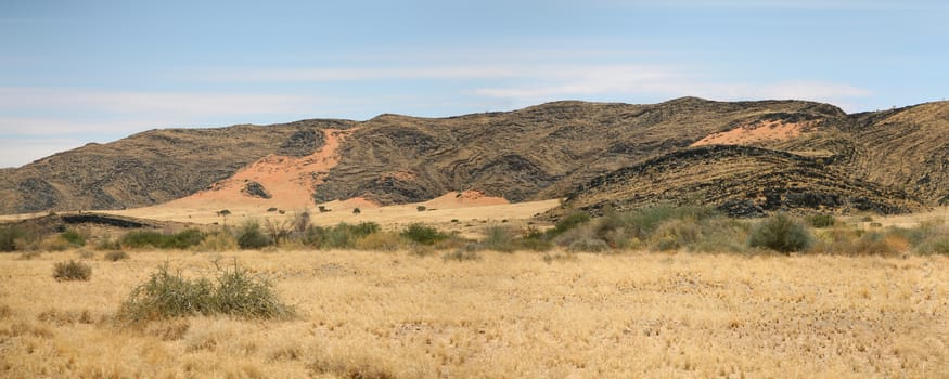 Desert view of the Brandberg National Park, Namibia.