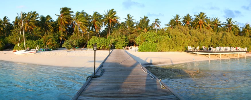 Island of Embudu in the Maldives