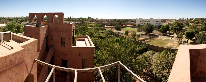 Wonderful moroccan style architecture in Mopti, in the land of the Dogons, Mali.